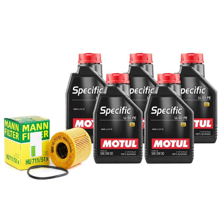 Motul Engine Oil Change Kit - (5W-30) (SPECIFIC LL-01 FE)